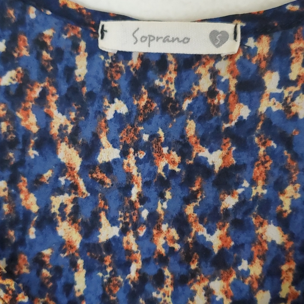Soprano High Low Sleeveless Print Top S - Picture 5 of 8